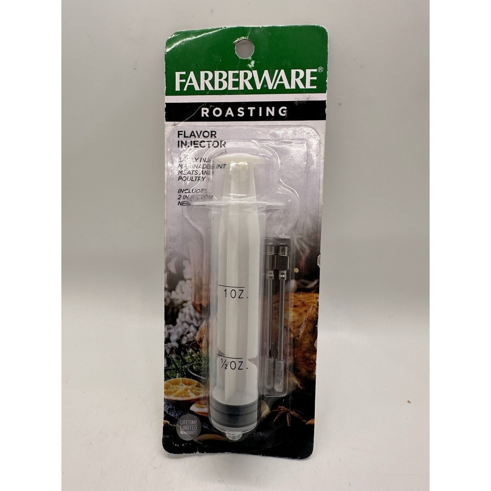 Farberware Roasting Flavor Injector Marinade Syringe w/ 2 Needles New Sealed